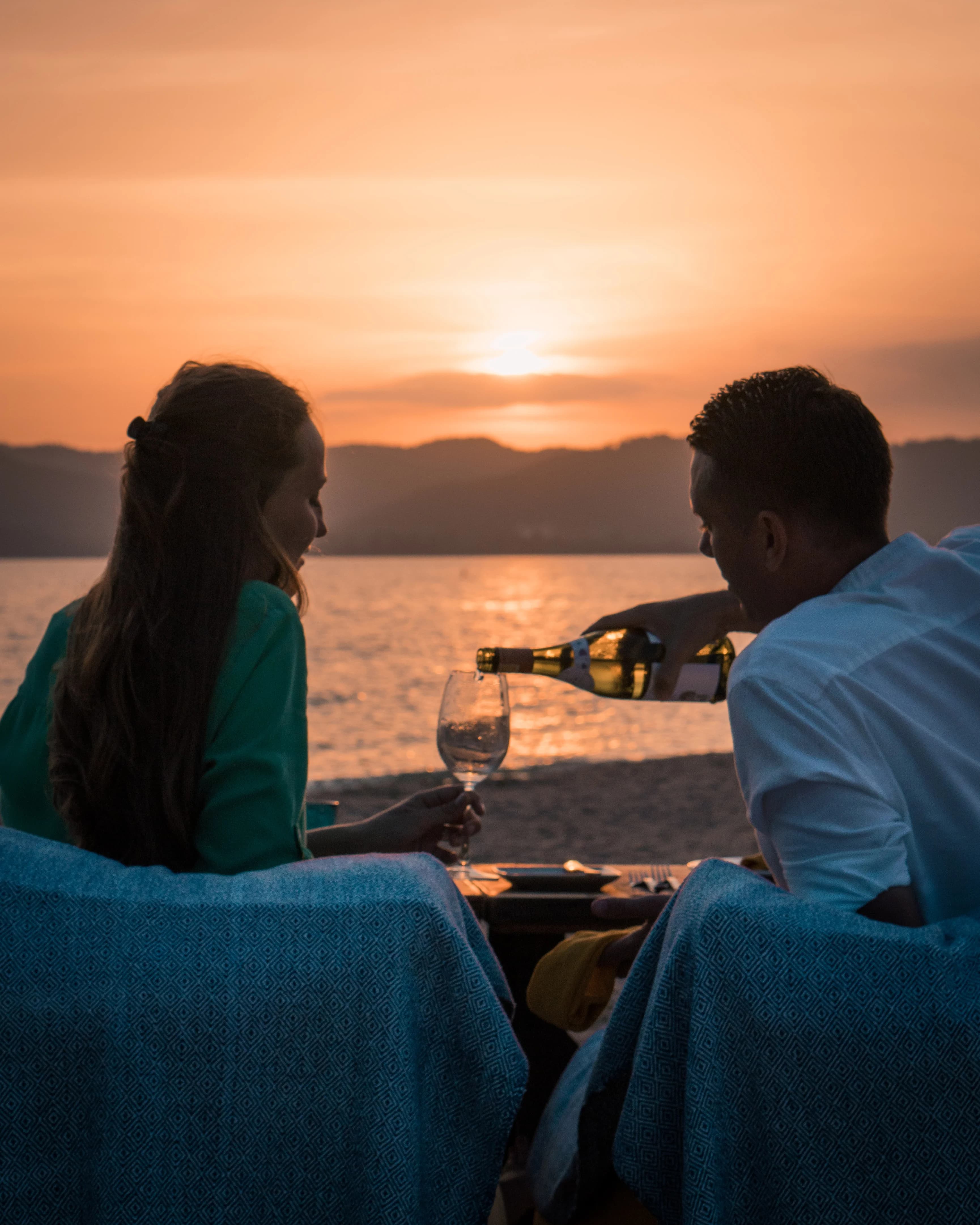 Private sunset dining setup at Six Senses Yao Noi