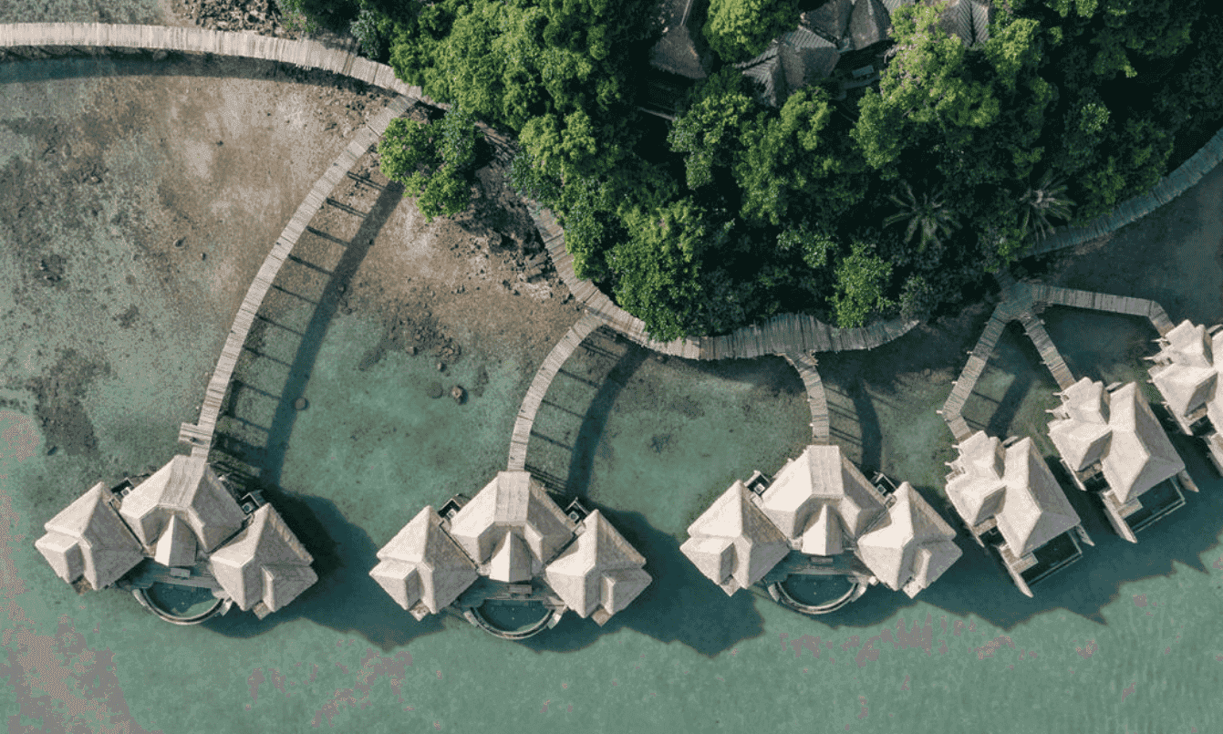 Overwater villa scene at Song Saa Private Island