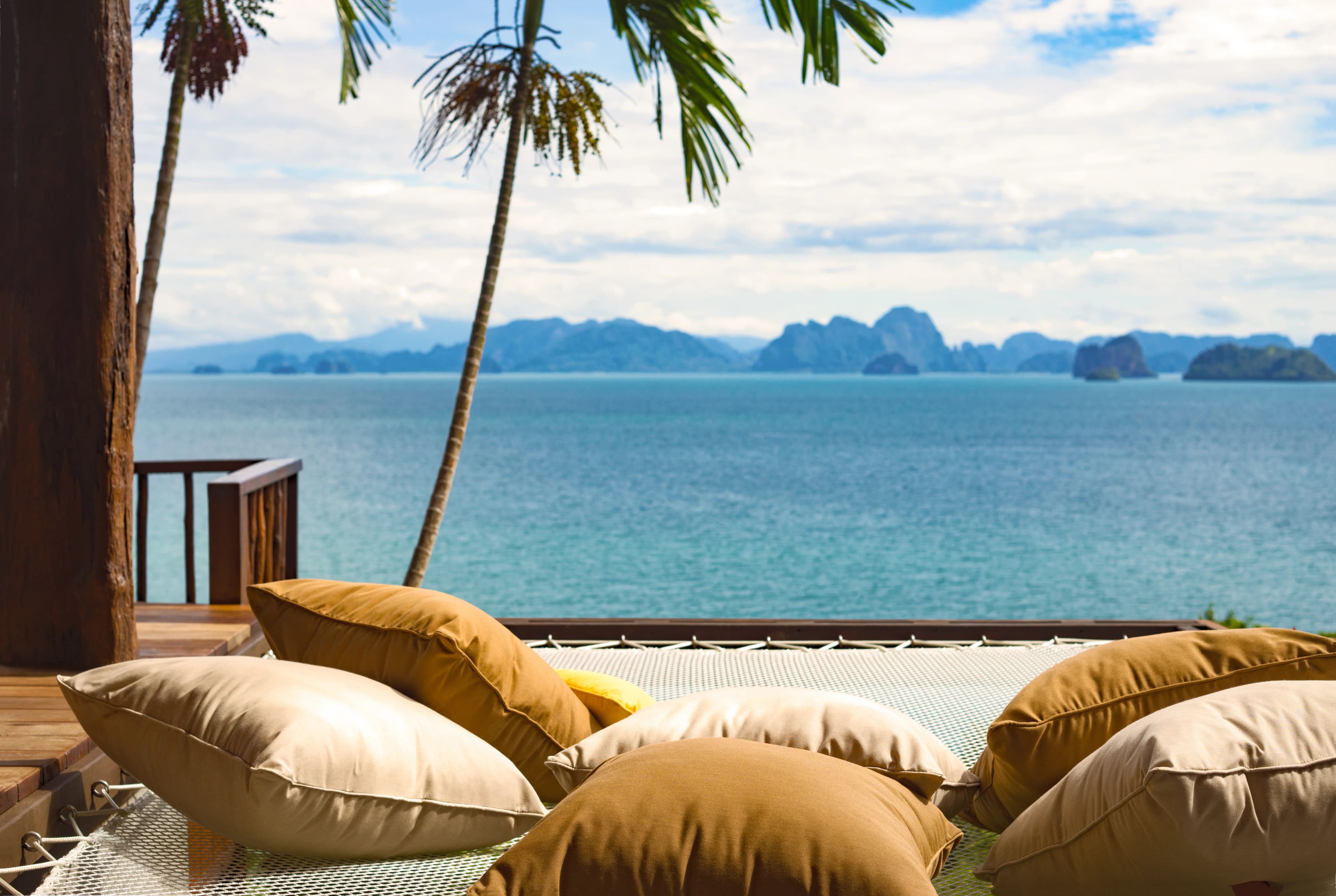 Villa-Netzlounge im Six Senses Yao Noi