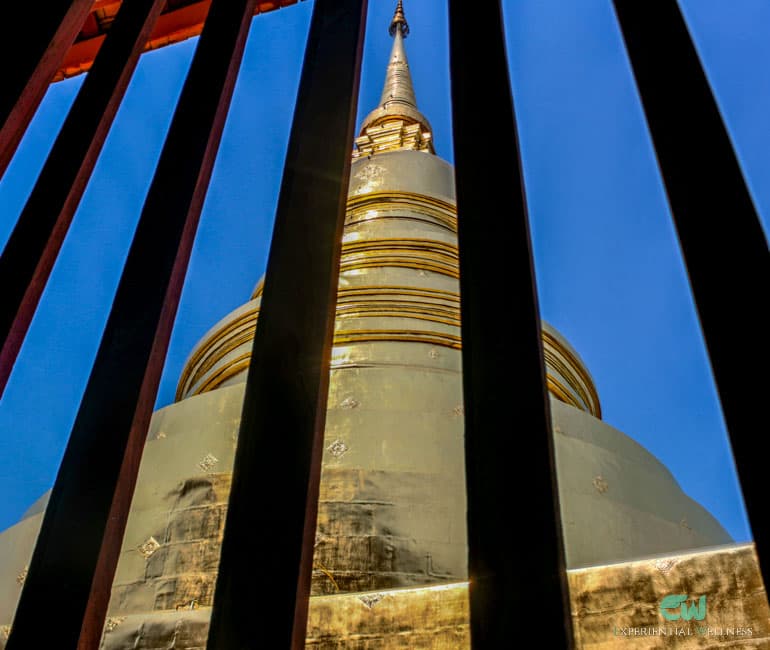 Goldene Stupa in Wat Phra Singh in Chiang Mai