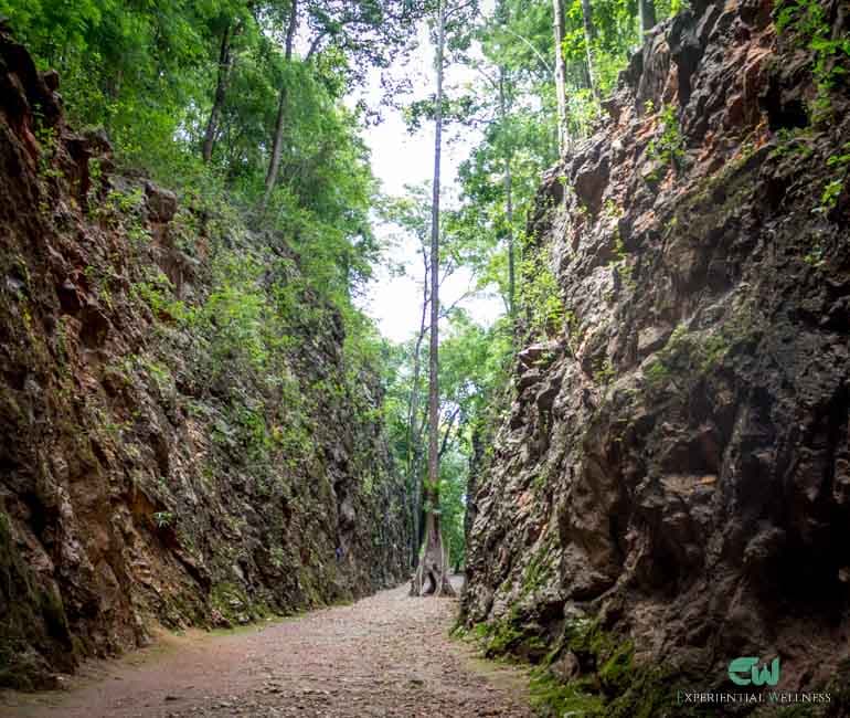 Bereich des Hellfire Pass Memorial in Kanchanaburi