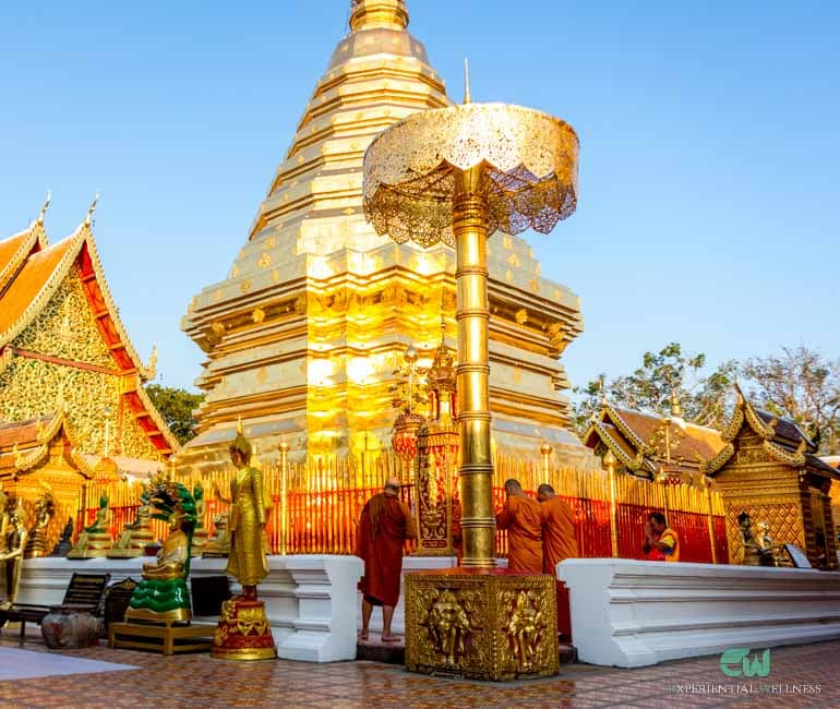 Stupa doré au Wat Phra That doi Suthep